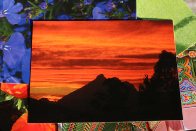 Mt Warning Sunset, Australia Postcard