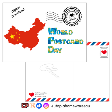 China - World Postcard Day - Digital Download