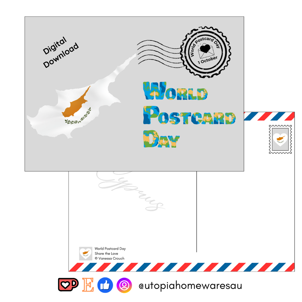 Cyprus - World Postcard Day - Digital Download