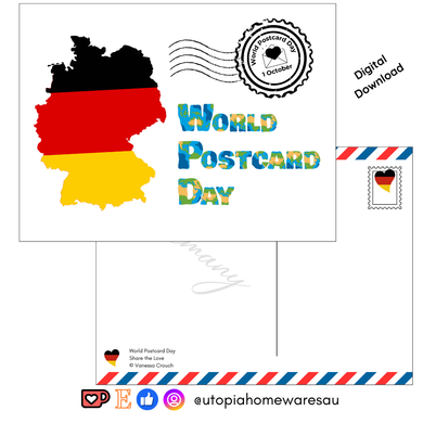 Germany - World Postcard Day - Digital Download