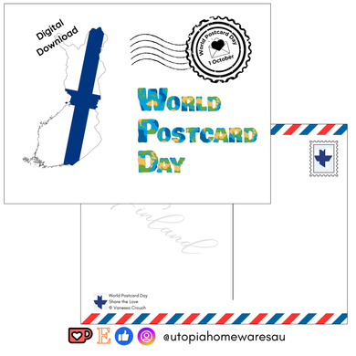 Finland - World Postcard Day - Digital Download