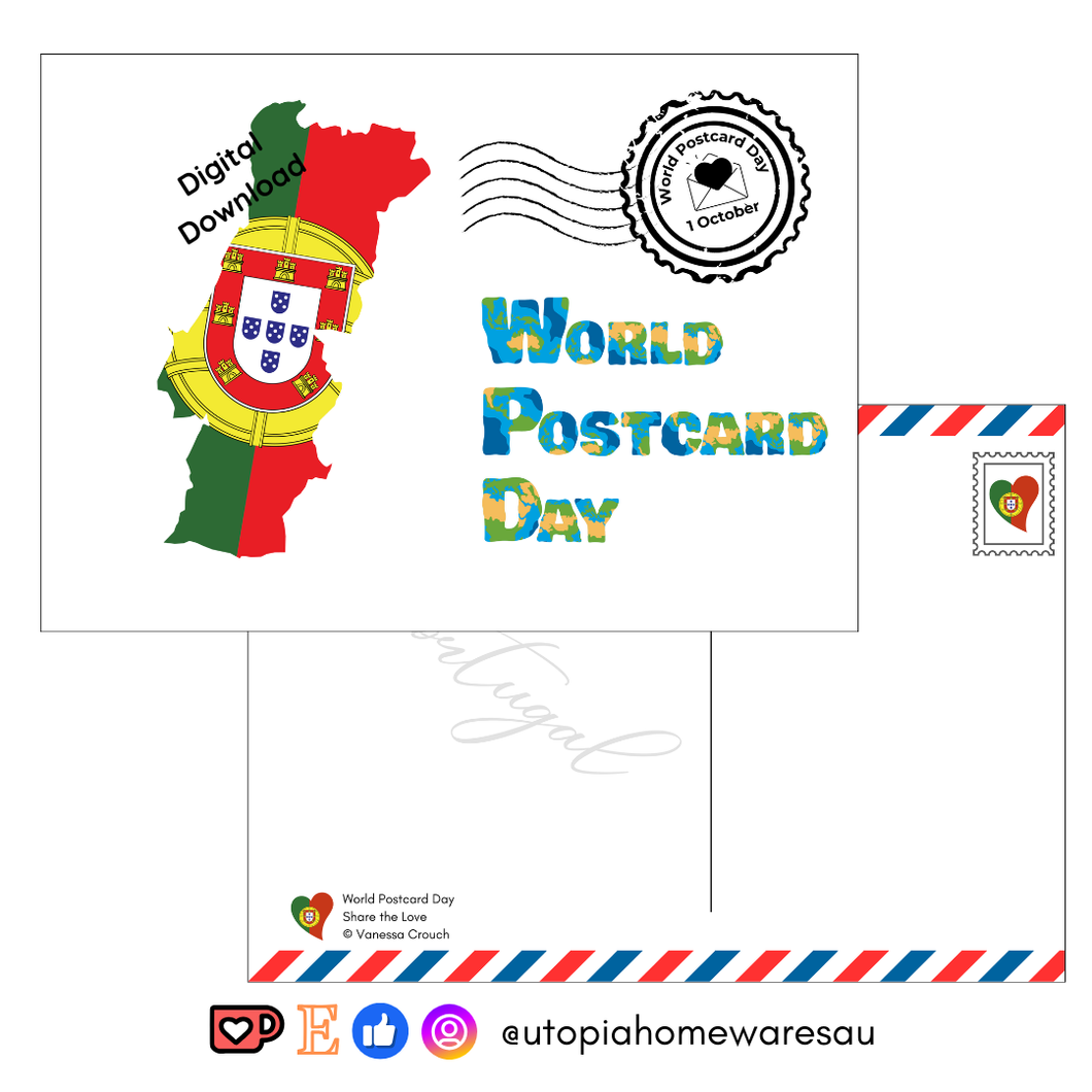 Portugal - World Postcard Day - Digital Download