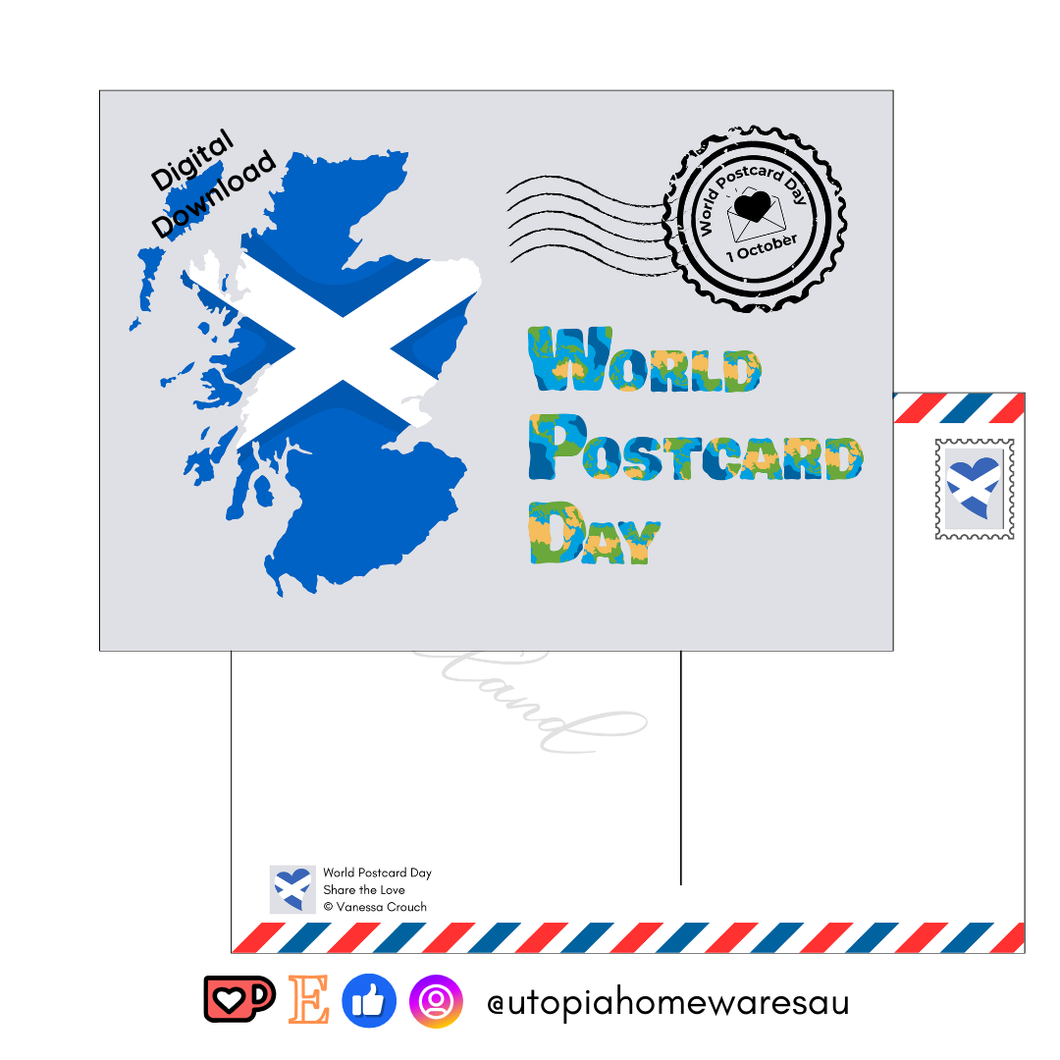 Scotland - World Postcard Day - Digital Download